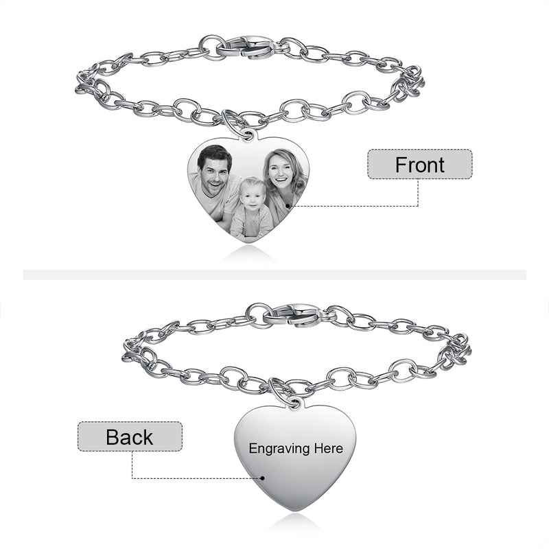 personalize photo bracelet for women
