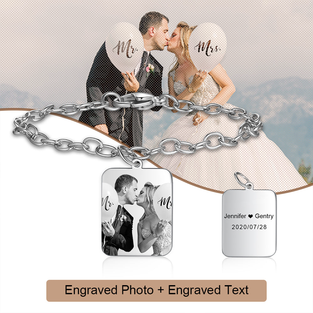 couple photo bracelet