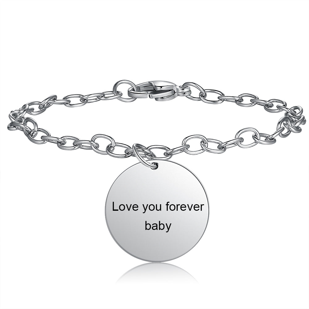 custom text bracelet