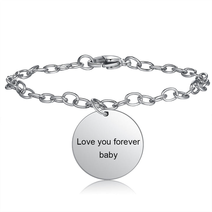 custom text bracelet