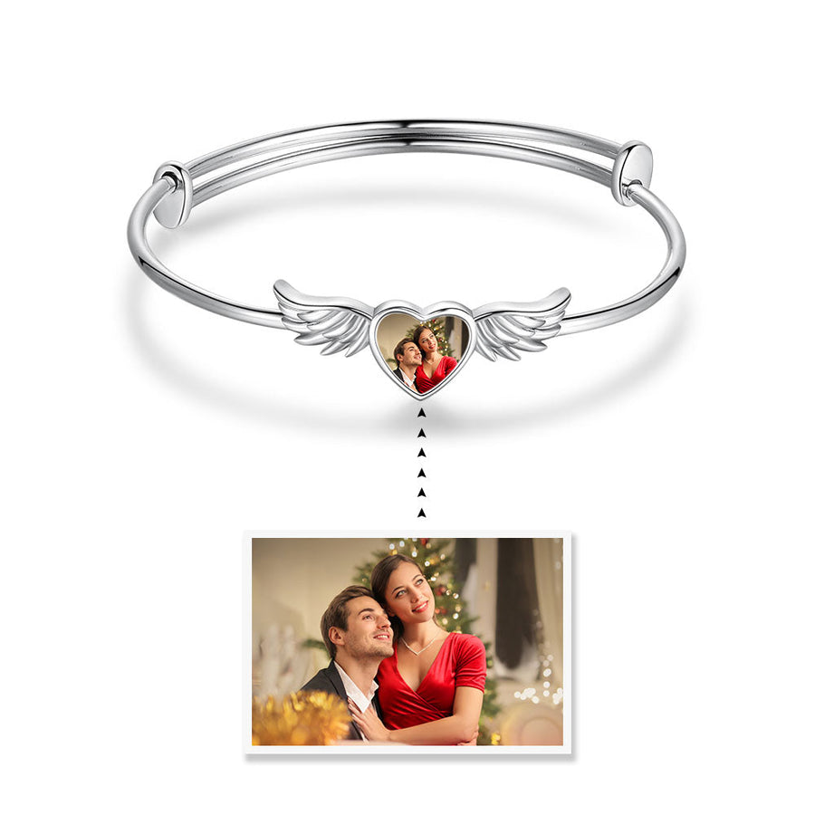 custom photo wing bracelet