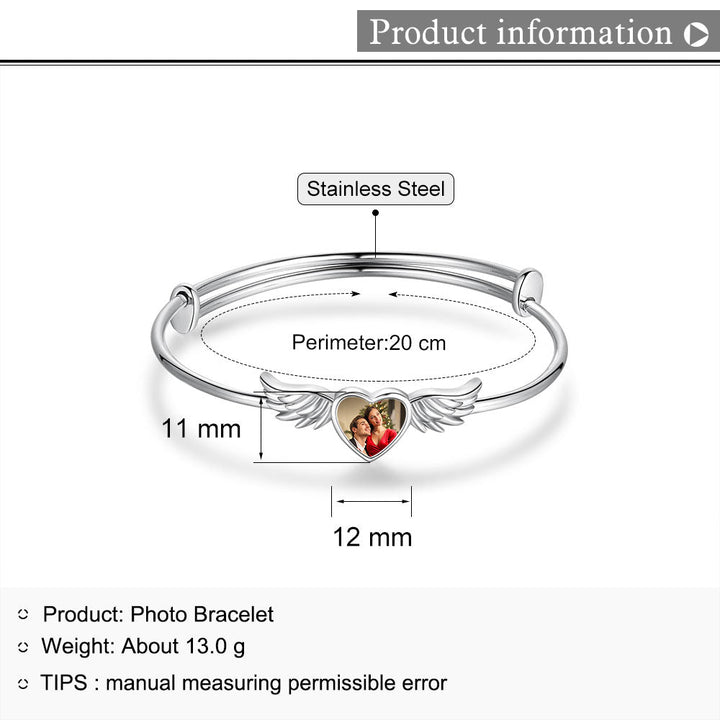 photo bangle bracelet