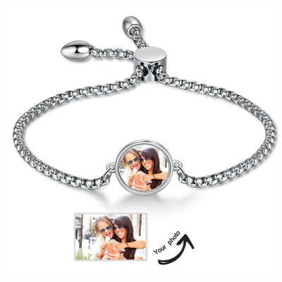 Photo Charm Bracelet-Picture Bracelet-Personalized Bracelets-Bracelets For Women