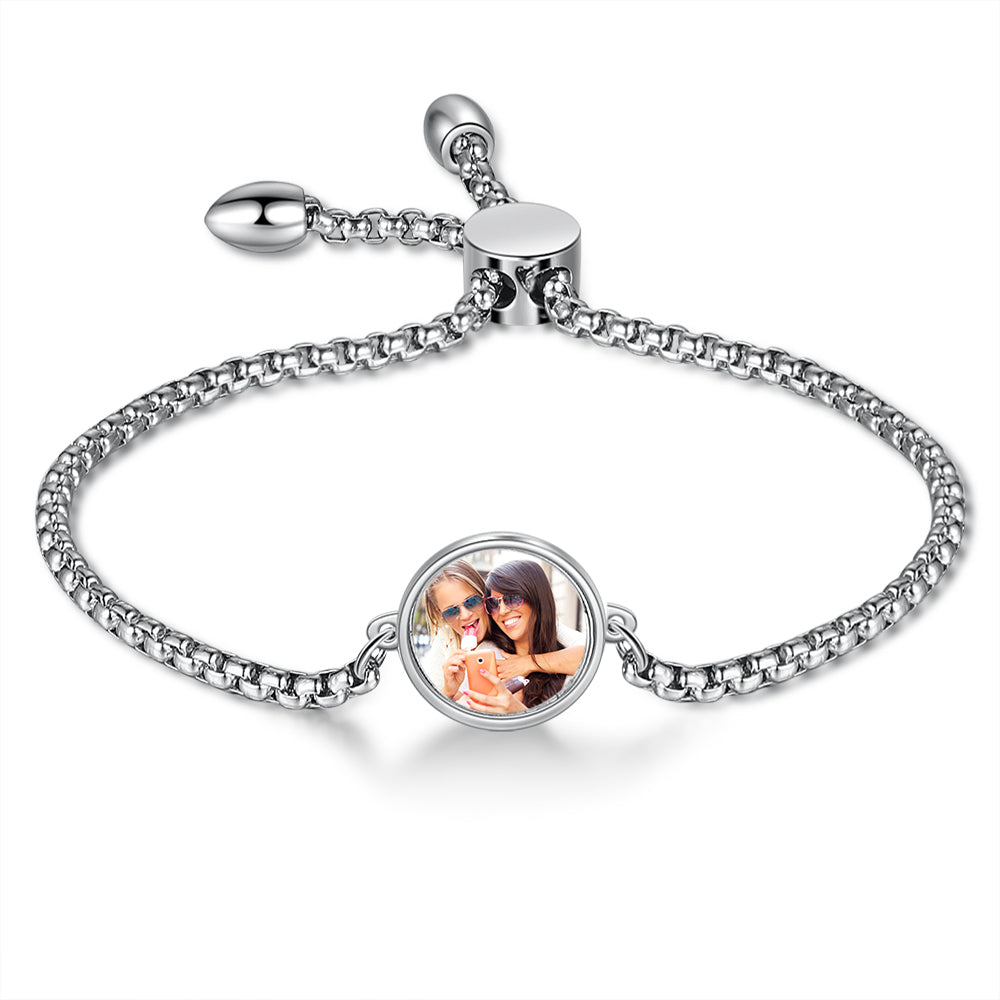 Photo Charm Bracelet-Picture Bracelet-Personalized Bracelets-Bracelets For Women