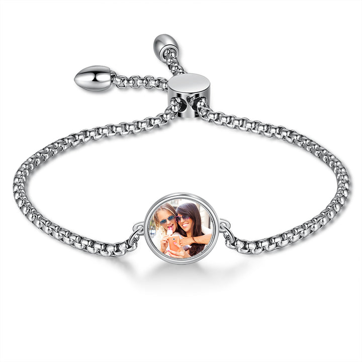 Photo Charm Bracelet-Picture Bracelet-Personalized Bracelets-Bracelets For Women