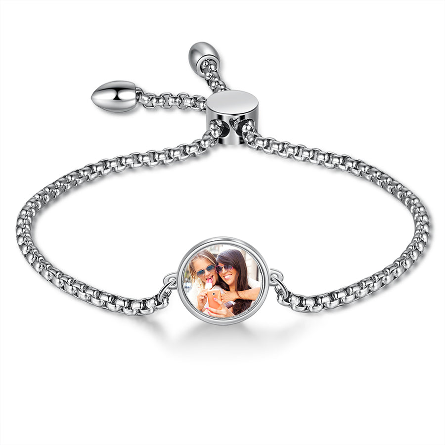 Photo Charm Bracelet-Picture Bracelet-Personalized Bracelets-Bracelets For Women