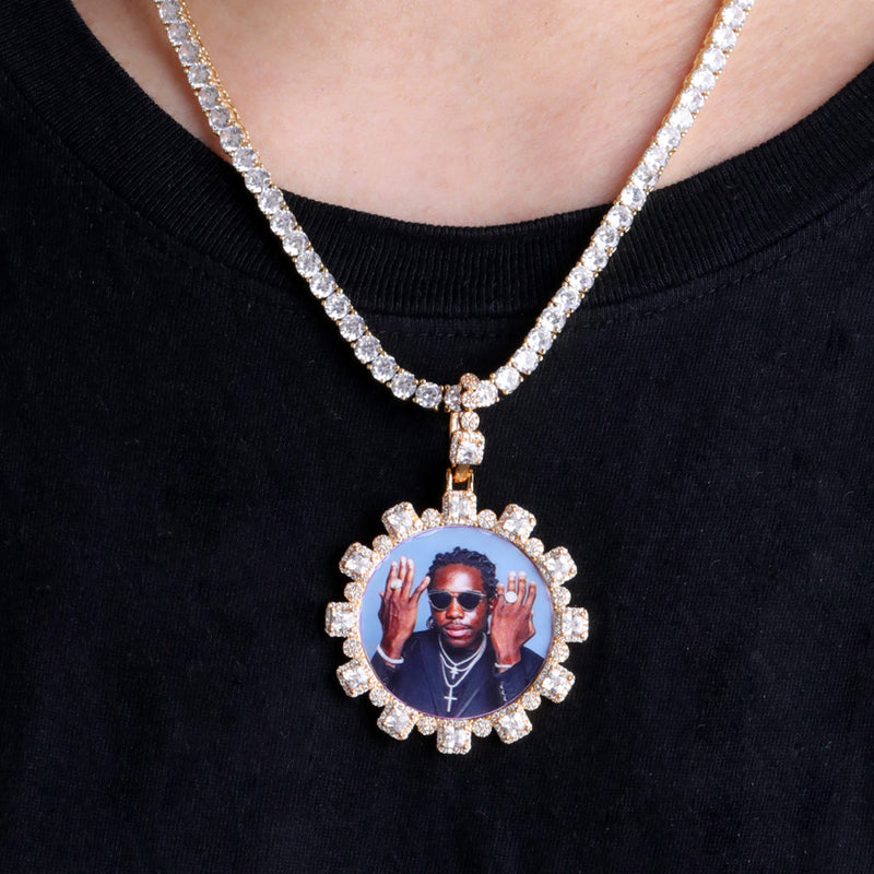 Custom Photo Necklace-Hip Hop Necklace-Picture Necklace For Men