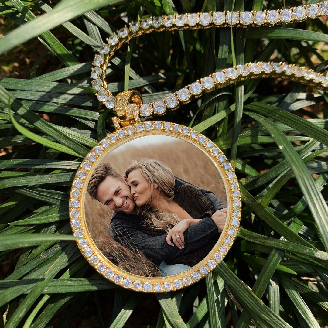 Personalized Photo Medallions Necklace Christmas Gifts For Boyfriend