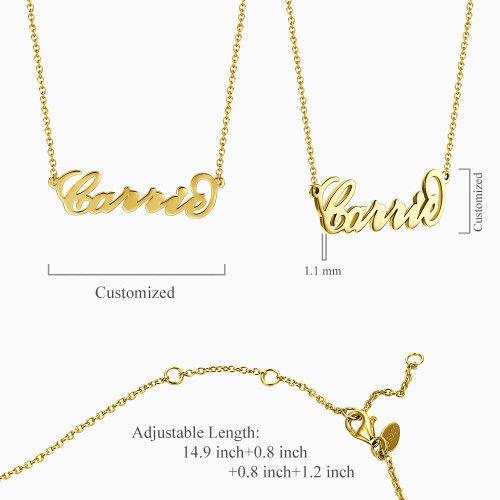 name chain necklace