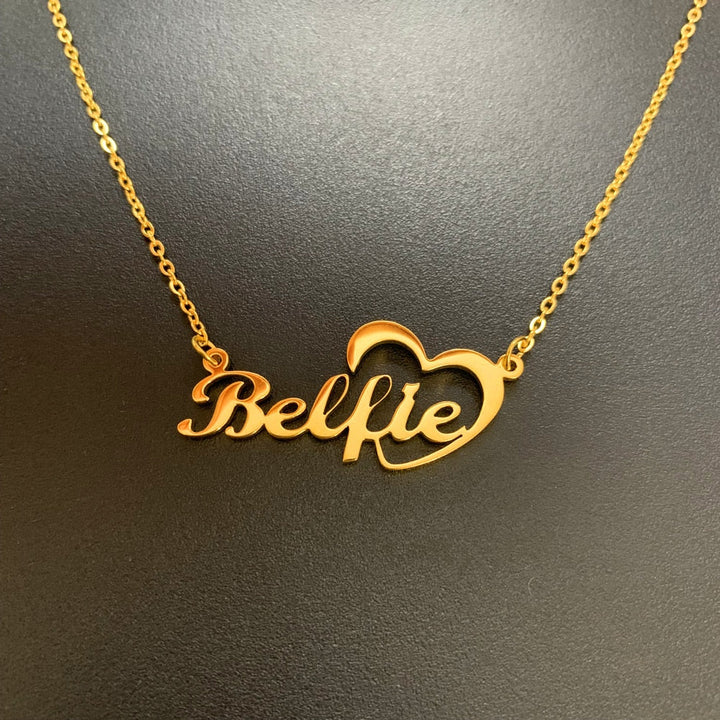 Personalized Heart Name Necklace