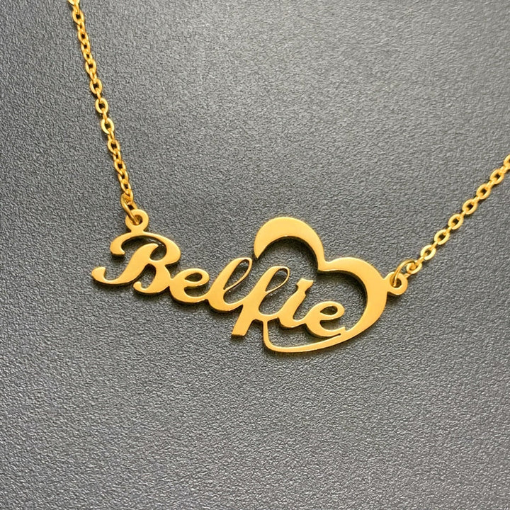 Personalized Heart Name Necklace