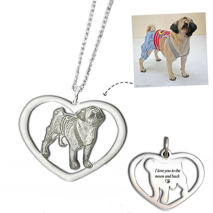 Personalized Pet Jewelry-Pet Photo Necklace-Custom Pet Necklace