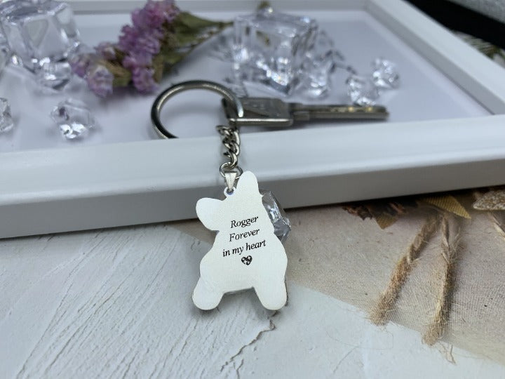 Custom Keychains-Pet Photo Keychain-Photo Engraved Dog Tag Keychain