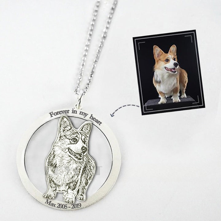 Personalized Pet Jewelry-Pet Photo Necklace-Custom Pet Necklace