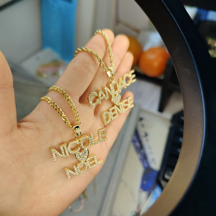 Couple Necklaces-Couple Name Necklace-Custom Name Necklace