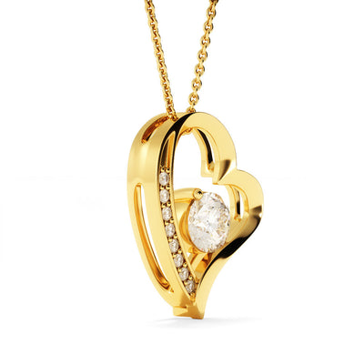 LOVE Forever Heart Necklace With Remembrance Heart Message Card