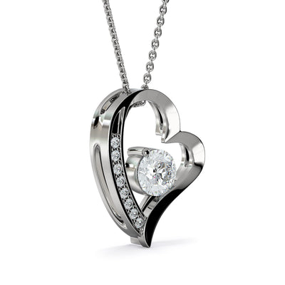 LOVE Forever Heart Necklace With Remembrance Heart Message Card