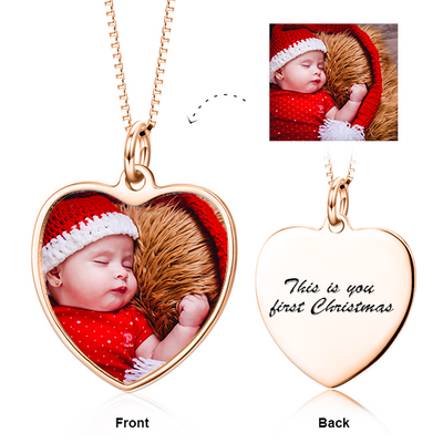 Personalized Heart Photo Necklace-Keepsake Gifts- Gifts for Wife