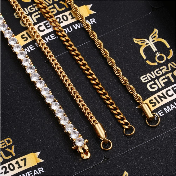 Double Row Crystal Square 18K Plating Of Gold Medallion Necklace Mens