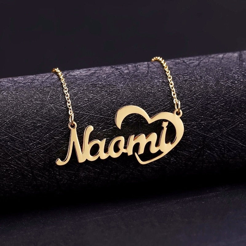 Personalized Heart Name Necklace