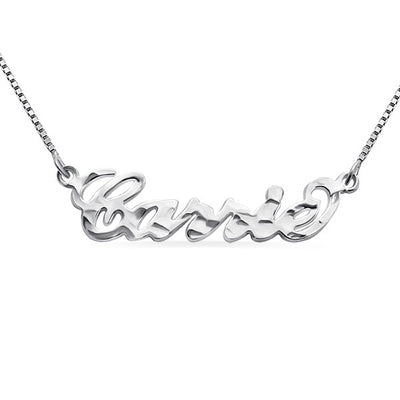 Box Chain Custom Name Necklace -Custom any Date or Name on this name necklace