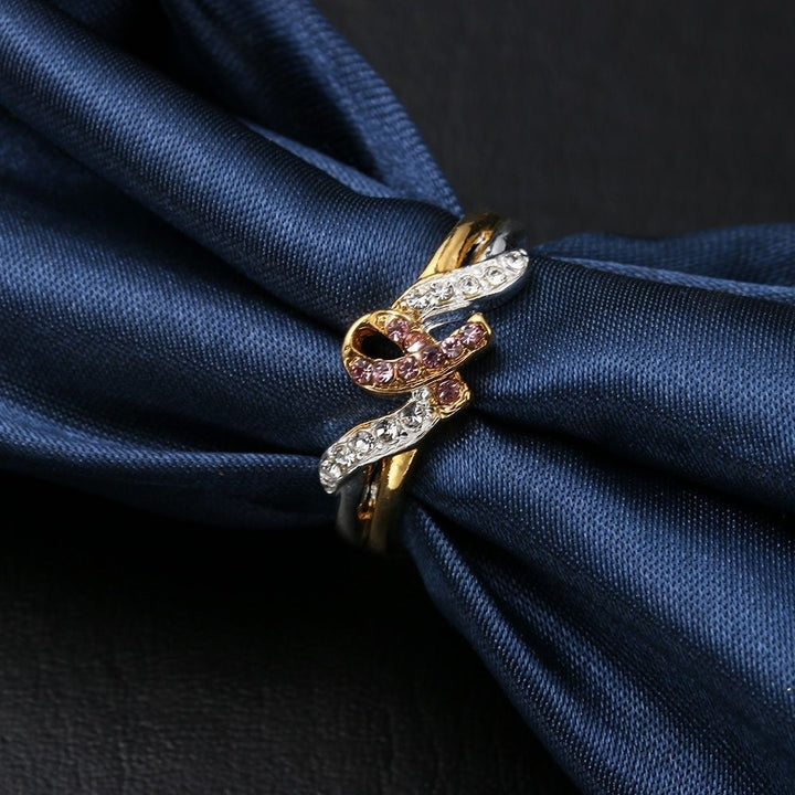 Pink Ribbon Ring- Breast Cancer Awareness Gift