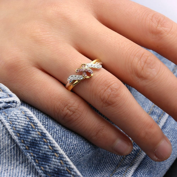 Pink Ribbon Ring- Breast Cancer Awareness Gift