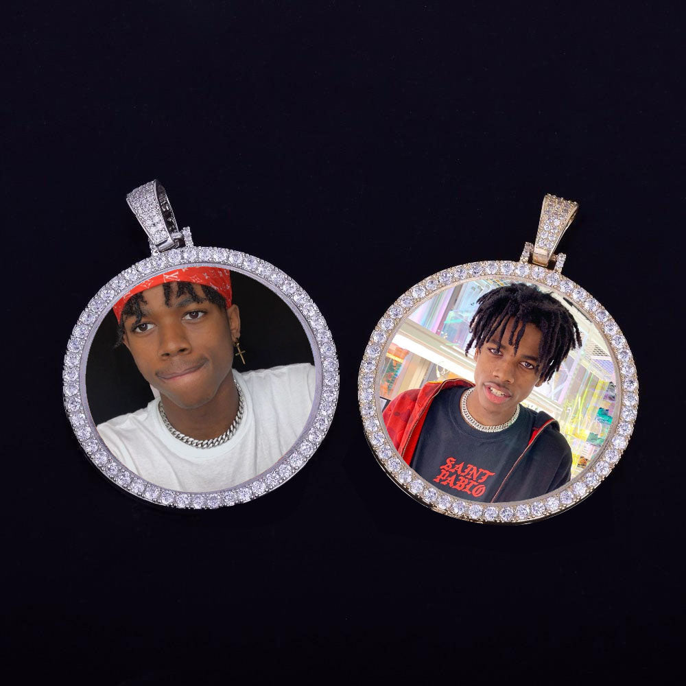 14k Gold Plated Personalized Memorial Necklace With Picture