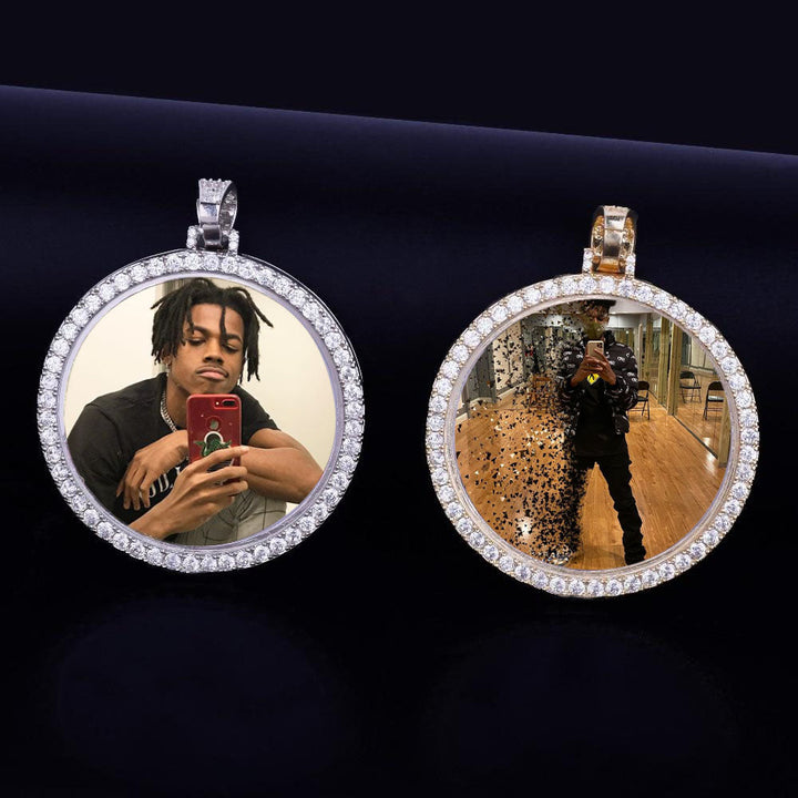 14k Gold Plated Personalized Memorial Necklace With Picture