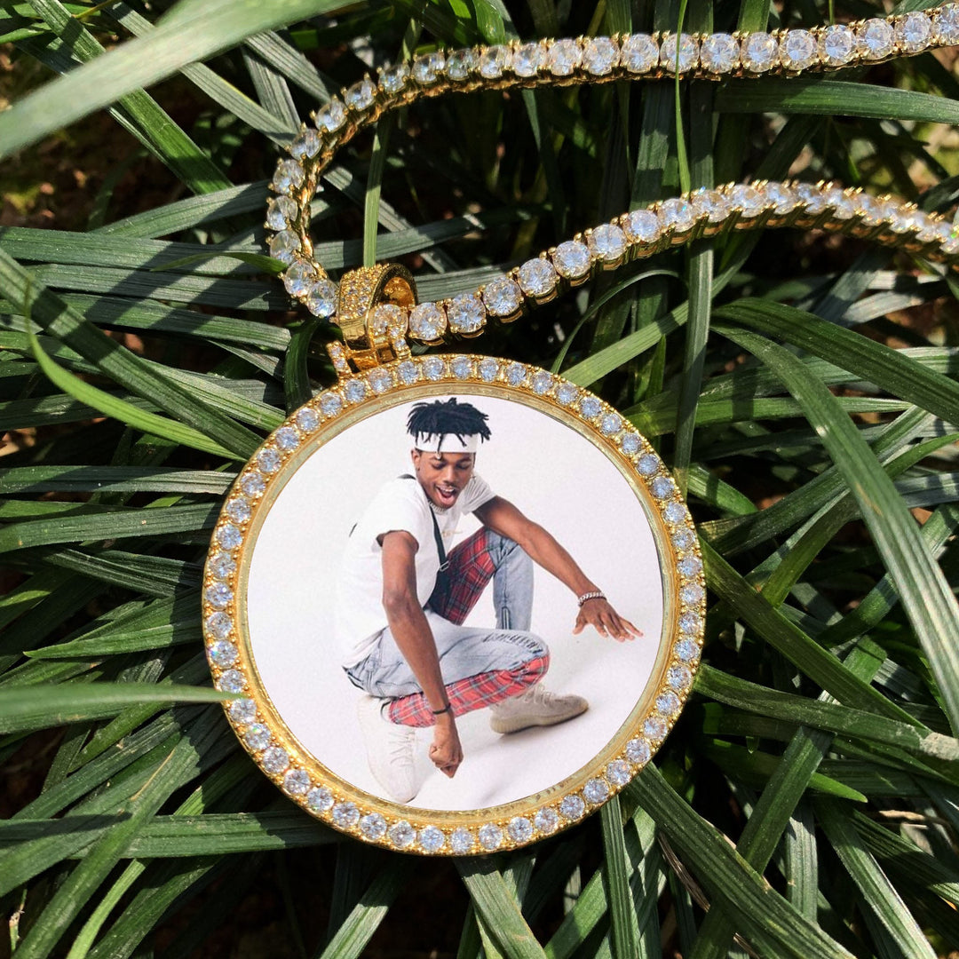 14k Gold Plated Personalized Memorial Necklace With Picture