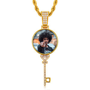 Key Shaped Picture Necklace