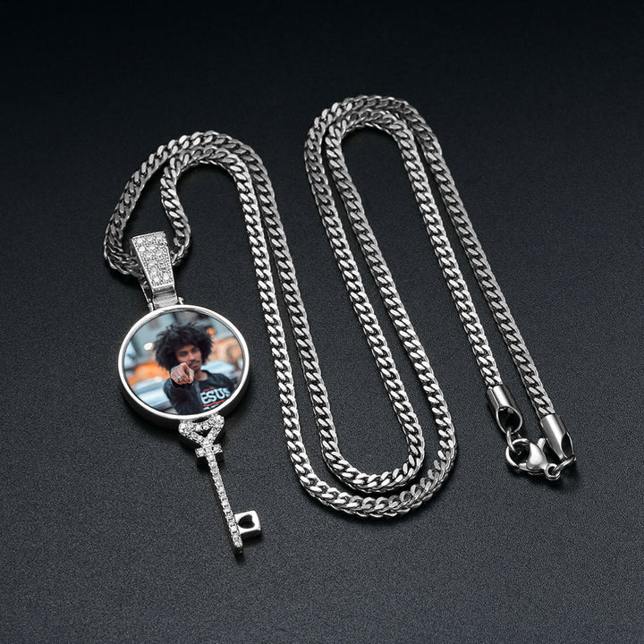 Key Shaped Picture Necklace