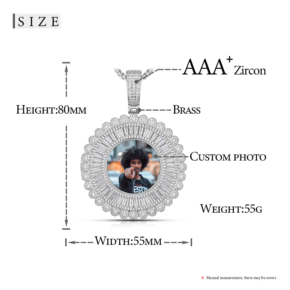 Photo Pendant Necklace- Hip Hop Necklace For Men