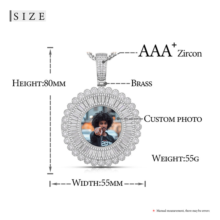 Photo Pendant Necklace- Hip Hop Necklace For Men