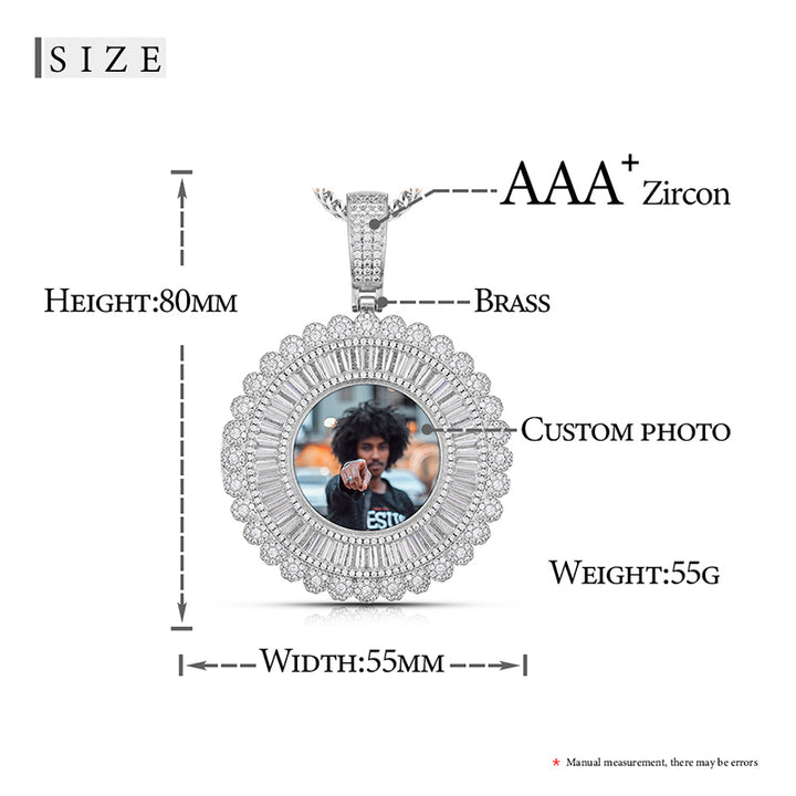 Photo Pendant Necklace- Hip Hop Necklace For Men