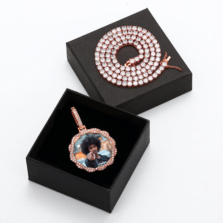 Necklace With Picture Inside- Christmas Gifts For Men-Anniversary Gifts For Him