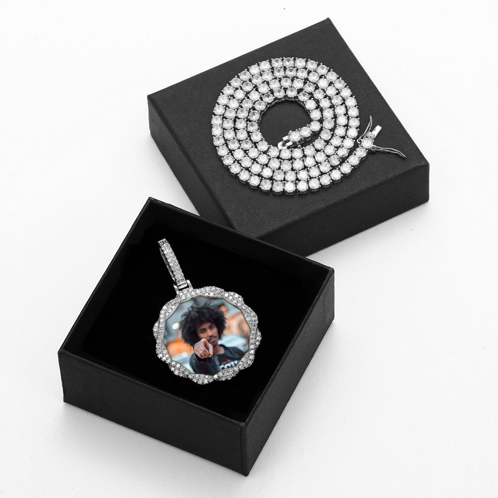 Necklace With Picture Inside- Christmas Gifts For Men-Anniversary Gifts For Him