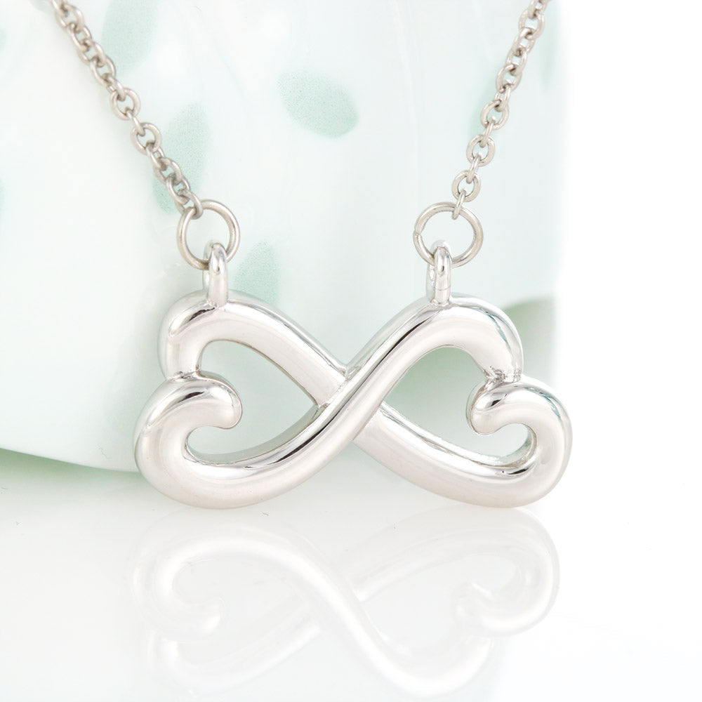 Gifts For Mom Infinity Heart Necklace With Adorable I Love You Message Card