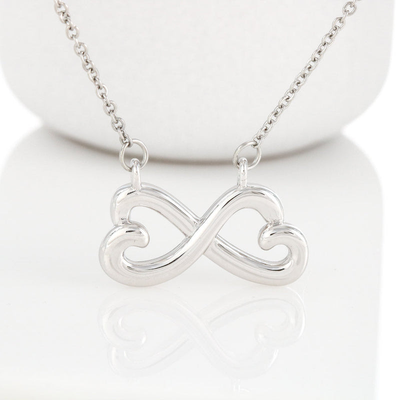 Gifts For Mom Infinity Heart Necklace With Adorable I Love You Message Card