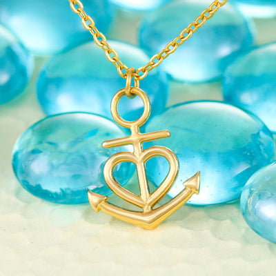 Anchor Heart Necklace With Adorable Message Card Gifts For Mom