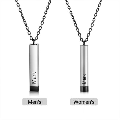 Brand New Custom Vertical Bar Name Necklace - Vertical Bar Couple Name Necklace