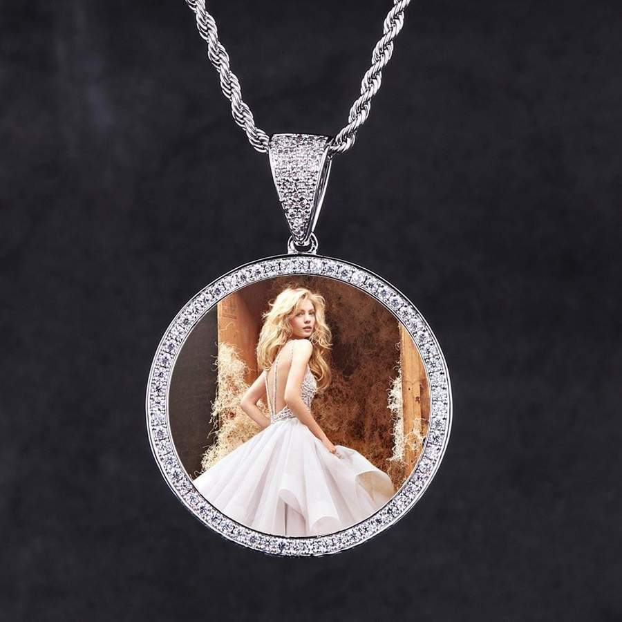 Personalized Memory Medallion- Necklace With Picture Inside