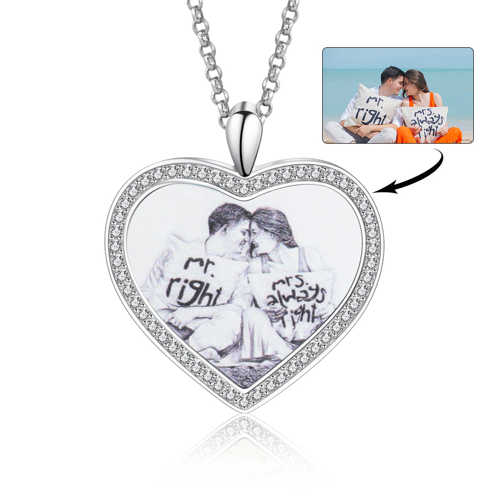 custom heart necklace for her