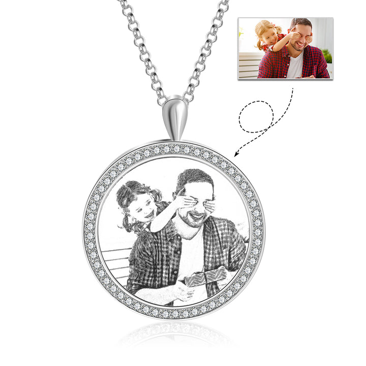 custom photo necklace