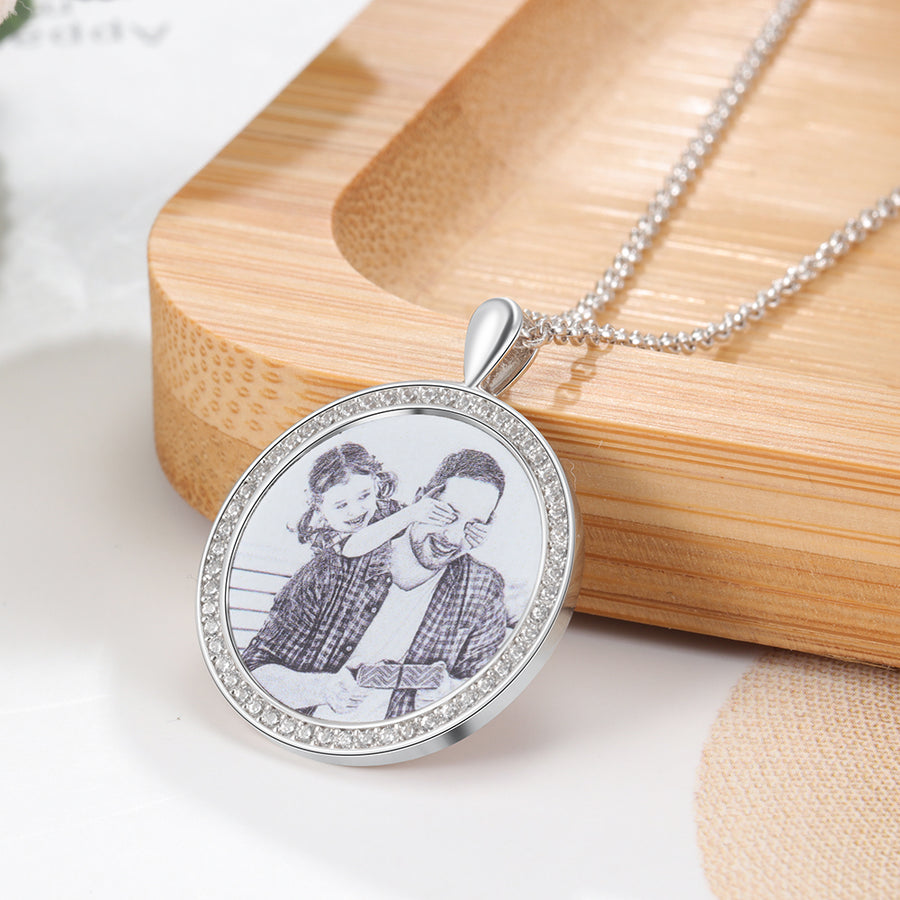 custom photo necklace