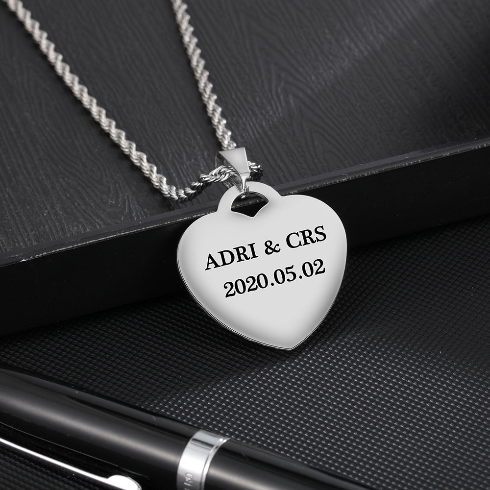 custom heart necklace