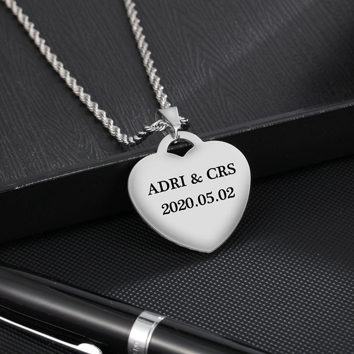 custom heart necklace