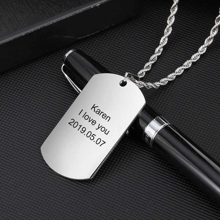 dog tag necklace