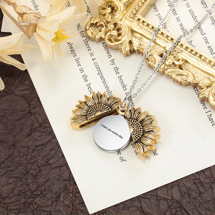 sunflower necklace