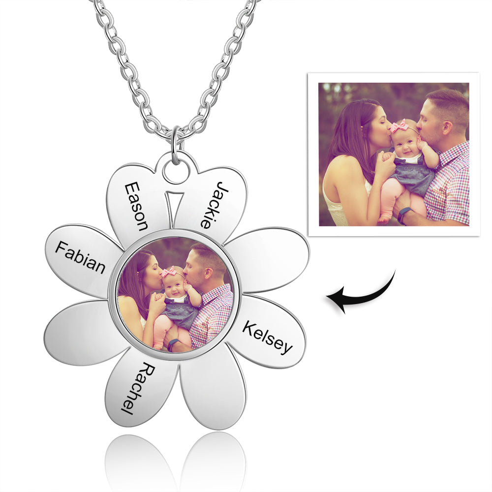 custom photo necklace for mom